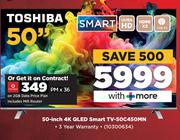 Toshiba 50" 4K QLED TV-50C450MN