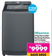 Hisense 21Kg Top Loader Washing Machine WT7T2125DB