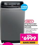 Defy 17kg Top Loader Washing Machine DTL153