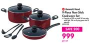 Bennett Read 9 Piece Non Stick Cookware Set-Per Set