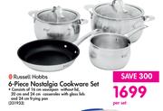 Russell Hobbs 6 Piece Nostalgia Cookware Set-Per Set