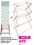 Primaries Deluxe Ironing Board Or Clothes Dryer-Each