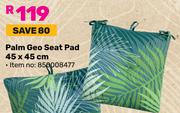 Palm Geo Seat pad 45 x 45cm