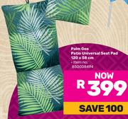 Palm Geo Patio Universal Seat Pad 120 x 58cm