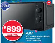 Aim 20Ltr Black Mirror Finish Microwave Oven AMW20MA