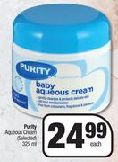 Purity Aqueous Cream (Selected)-325ml Each