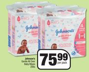 Johnson's Gentle All Over Baby Wipes-Per Pack