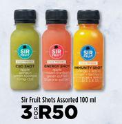 Sir Fruit Shots Assorted-For 3 x 100ml