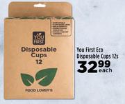 You First Eco Disposable Cups-12s Each