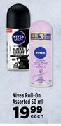 Nivea Roll On Assorted-50ml Each