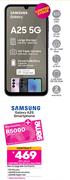 Samsung Galaxy A25 Smartphone-On 1.3GB Red Top Up Core More Data