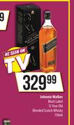Johnnie Walker Black Label 12 Year Old Blended Scotch Whisky-750ml