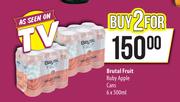 Brutal Fruit Ruby Apple Cans-For 2 x 6 x 500ml