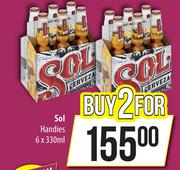 Sol Handies-For 2 x 6 x 330ml