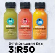Sir Fruit Shots Assorted-For 3 x 100ml