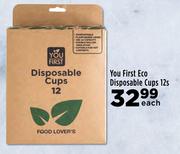 You First Eco Disposable Cups-12s Each