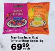 Penny Lane Frozen Mixed Berries Or Mango Chunks-1Kg Each