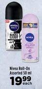 Nivea Roll On Assorted-50ml Each