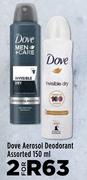 Dove Aerosol Deodorant Assorted-For 2 x 150ml