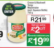Crosse & Blackwell Tangy Mayonnaise(Excl.Squeeze Bottle)-750g 