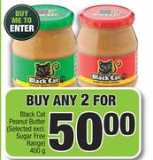 Black Cat Peanut Butter(selected Excl.Sugar Free Range)-2 x 400g