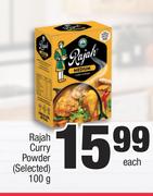 Rajah Curry Powder (Selected)-100g Each