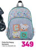 Polka Dot Nappy Backpack