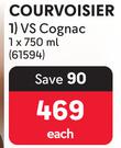 Courvoisier VS Cognac-750ml