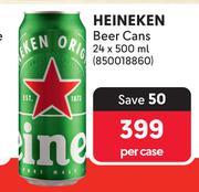 Heineken Beer Cans-24 x 500ml Per Case