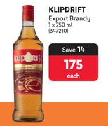 Klipdrift Export Brandy-750ml
