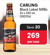 Carling Black Label NRB's-24 x 330ml