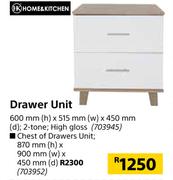 Home & Kitchen Drawer Unit 600mm (h) x 515mm (w) x 450mm (d)