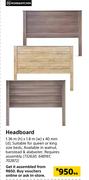 Home&Kitchen Headboard 1.36m x 1.8m x 40mm-Each