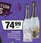 Annabelle Sparkling Wine Cuvee Rose Or Cuvee Blanche-750ml Each