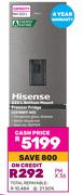 Hisense 222L Bottom Mount Freezer Fridge H310BIT-WD