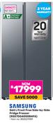 Samsung 564L Frost Free Side By Side Fridge/Freezer RS57DG4000B4FA