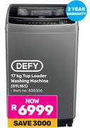 Defy 17Kg Top Loader Washing Machine DTL153