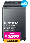 Hisense 18Kg Top Loader Washing Machine WT311823UB