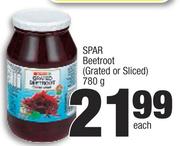 Spar Beetroot Grated Or Sliced-780g Each