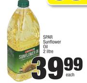 Spar Sunflower Oil-2Ltr Each