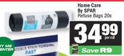 Home Care By Spar Refuse Bags-20's Pack