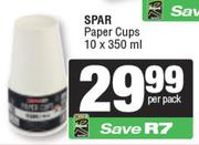 Spar Paper Cups-10 x 350ml Per Pack