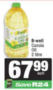 B-Well Canola Oil-2Ltr