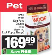 Spar Woof Dog Food Chunks Assorted (Excl Puppy Range)-8kg