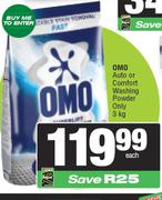 Omo Auto or Comfort Washing Powder Only-3kg