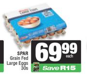 Spar Grain Fed Large Eggs-30's Per Tray