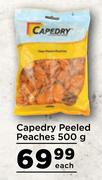Capedry Peeled Peaches-500g Each