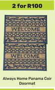 Always Home Panama Coir Doormat-For 2