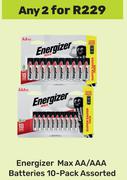 Energizer Max AA/AAA Batteries 10 Pack Assorted-For Any 2