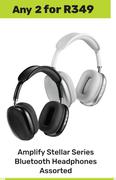 Amplify Stellar Series Bluetooth Headphones Assorted-For Any 2